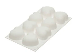 Silikomart Professional Bakvorm Harten 6,5 X 6,3 Cm Silicone Wit