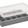 Cilio Blocks Ijsblokjesvorm Met Deksel 18,7 X 11,8 Cm Silicone Grijs -Keuken Benodigdheden Winkel 150841