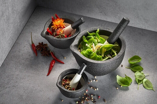 Gefu Grino Vijzel ø 13,5 Cm Grijs 4 Gefu Grino Vijzel ø 13,5 Cm Grijs - Afbeelding 2