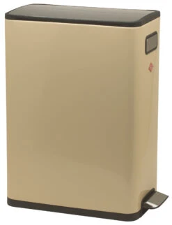 Wesco Big Double Master Afvalemmer 2 X 20 Liter Rvs Amandel