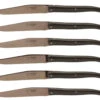Laguiole En Aubrac Steakmes 11,5 Cm Titanium Paperstone Donkerbruin 6 Stuks -Keuken Benodigdheden Winkel 8210 59232 1