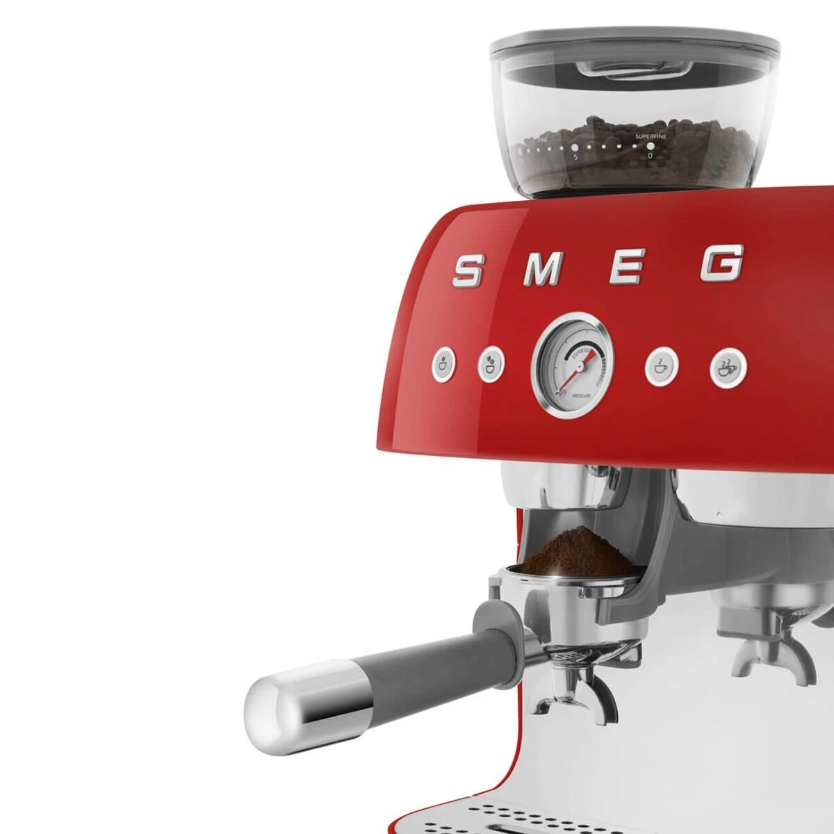 Smeg 50's Style Handmatige Espressomachine 2,4 Liter Rood 6 Smeg 50's Style Handmatige Espressomachine 2,4 Liter Rood - Afbeelding 4