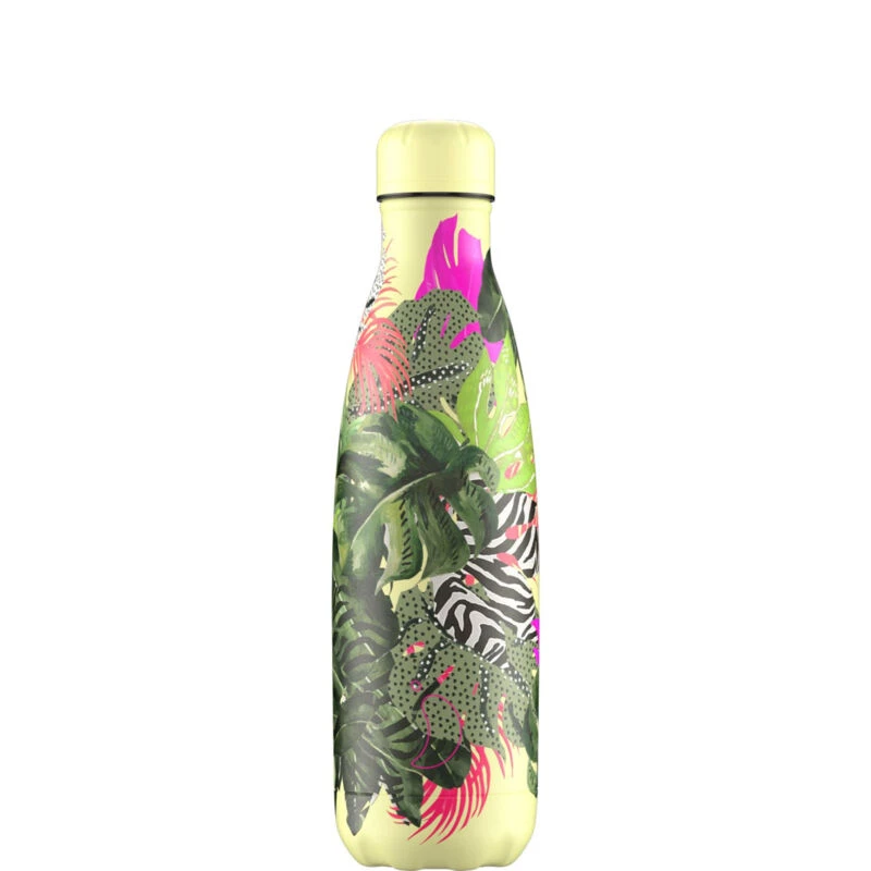 Chilly's Bottle Tropical Monstera Waterfles 500 Ml Rvs 3 Chilly's Bottle Tropical Monstera Waterfles 500 Ml Rvs