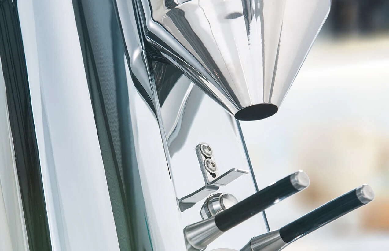 ECM V-Titan 64 Automatische Bonenmolen Rvs Glans 4 ECM V-Titan 64 Automatische Bonenmolen Rvs Glans - Afbeelding 2