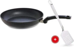 Fissler Adamant Classic Koekenpan Met Magic Spatel ø 28 Cm Zwart