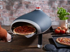 Delivita Diavolo Gas Pizza-oven Compleet Navy Blue -Keuken Benodigdheden Winkel kw delivita bl ss01 ss24