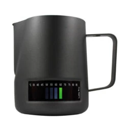 Latte Pro Melkkan Met Temperatuurindicatie 600 Ml Zwart