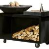 OFYR Island Black PRO 100-100 Vuurkorf - Barbecue Met Meubel En Plank Van Keramiek -Keuken Benodigdheden Winkel oib 100 pro cd