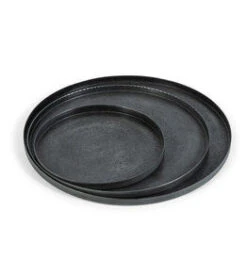 Oldenhof Schaal Met Zandstructuur Medium ø 30 X 1 Cm Graphite