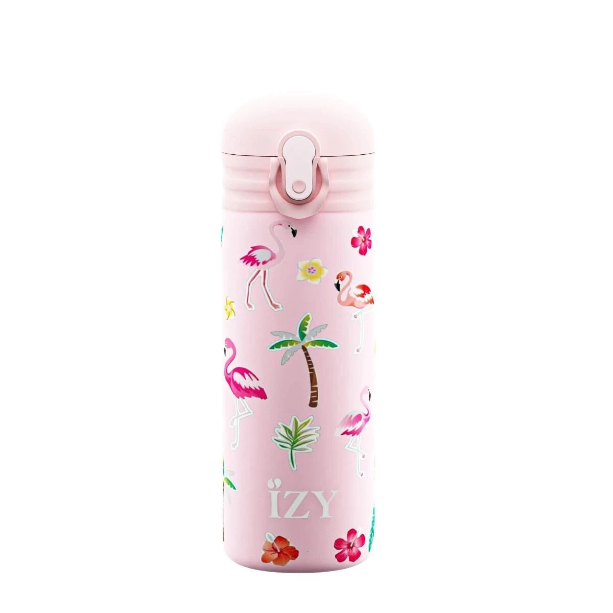 IZY Kids Drinkfles 350 Ml Pink Flamingo Rvs 5 IZY Kids Drinkfles 350 Ml Pink Flamingo Rvs - Afbeelding 3
