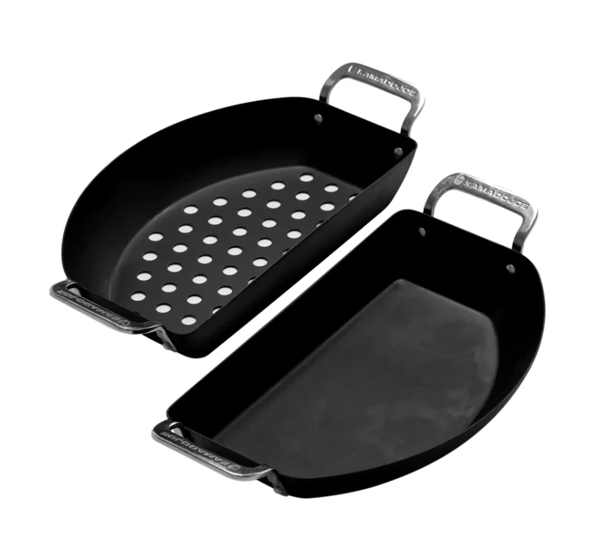 Kamado Joe Karbon Steel Halve Maan Pan 3 Kamado Joe Karbon Steel Halve Maan Pan
