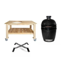 The Bastard Tafel Incl. Nest En Model 2022 Large Solo Barbecue Keramiek Zwart