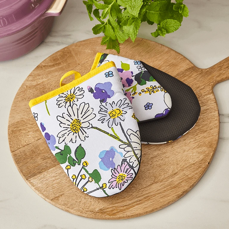 Ulster Weavers Wildflowers Kleine Ovenwant Katoen Geel 2 Stuks 4 Ulster Weavers Wildflowers Kleine Ovenwant Katoen Geel 2 Stuks - Afbeelding 2